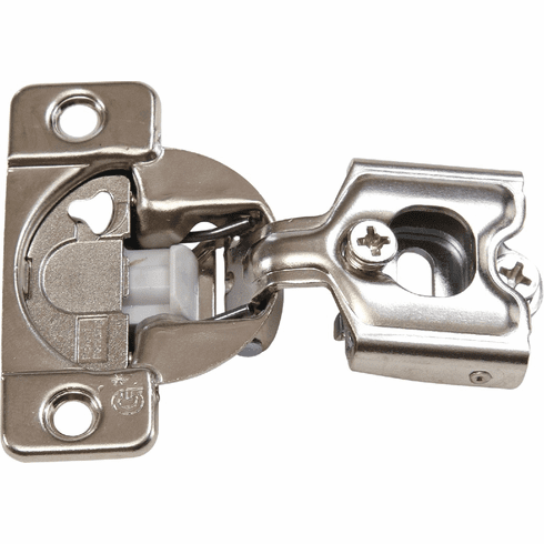 Hafele Concealed Face Frame Hinge, Grass TEC Wrap Around, 108 Opening Angle, Soft-Close, 1/2" Overlay, Screw-on; Model 04431A-15, Item# 348.90.012, 34890012, 348-90-012