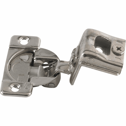Hafele Concealed Face Frame Hinge, Grass TEC Wrap Around, 108 Opening Angle, Soft-Close, 1-1/2" Overlay, Screw-on; Model 04549A-15, Item# 348.90.018, 34890018, 348-90-018