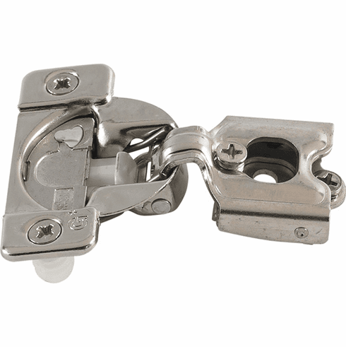 Hafele Concealed Face Frame Hinge, Grass TEC Wrap Around, 108 Opening Angle, Soft-Close, 1/4" Overlay, Press-fit; Model 02791A-15, Item# 348.90.020, 34890020, 348-90-020