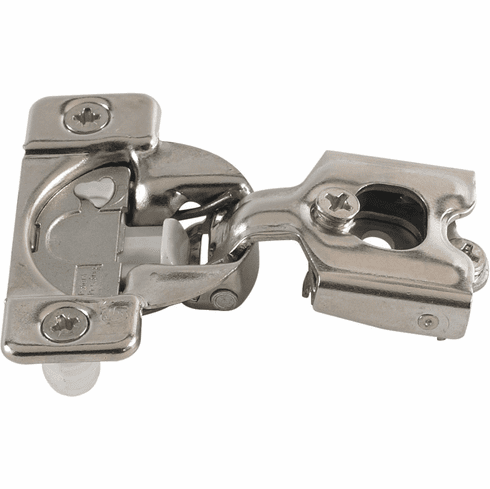 Hafele Concealed Face Frame Hinge, Grass TEC Wrap Around, 108 Opening Angle, Soft-Close, 1/2" Overlay, Press-fit; Model 02870A-15, Item# 348.90.022, 34890022, 348-90-022