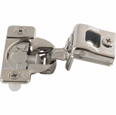 Hafele Concealed Face Frame Hinge, Grass TEC Wrap Around, 108 Opening Angle, Soft-Close, 1-1/4" Overlay, Press-fit; Model 02910A-15, Item# 348.90.025, 34890025, 348-90-025