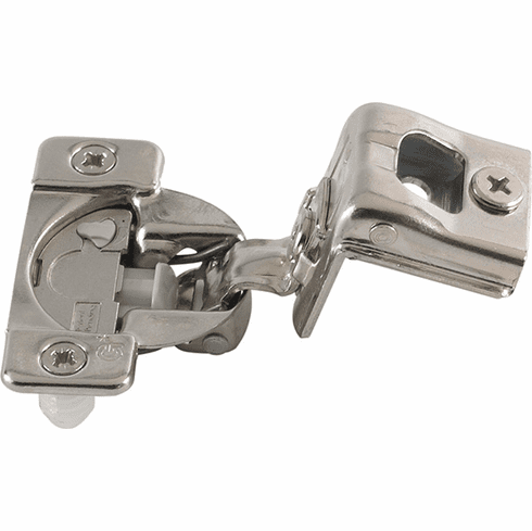 Hafele Concealed Face Frame Hinge, Grass TEC Wrap Around, 108 Opening Angle, Soft-Close, 1-1/2" Overlay, Press-fit; Model 02805A-15, Item# 348.90.028, 34890028, 348-90-028