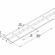 Hafele Piano Hinge, 72", For furniture and cabinetry, width: 1 1/2", nickel, Item# 351.09.633, 35109633, 351-09-633