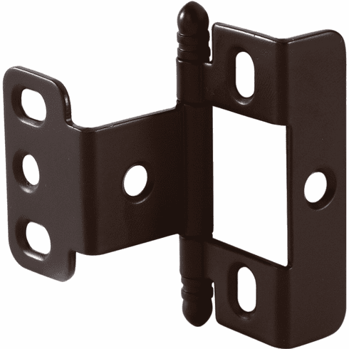 Hafele Decorative Butt Hinge, Full Wrap, Non-Mortise, Ball Finial, For inset face frame doors, Dark oil-rubbed bronze, Item# 351.86.150, 35186150, 351-86-150
