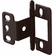 Hafele Decorative Butt Hinge, Partial Wrap, Non-Mortise, Ball Finial, For inset face frame doors, Dark oil-rubbed bronze, Item# 351.86.170, 35186170, 351-86-170