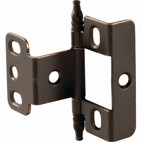 Hafele Decorative Butt Hinge, Full Wrap, Non-Mortise, Minaret Finial, For inset face frame doors, Copper bronze, Item# 351.86.180, 35186180, 351-86-180