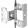 Hafele Decorative Butt Hinge, Full Wrap, Non-Mortise, Minaret Finial, For inset face frame doors, Chrome-plated, Item# 351.86.200, 35186200, 351-86-200