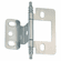 Hafele Decorative Butt Hinge, Partial Wrap, Non-Mortise, Minaret Finial, For inset face frame doors, Chrome-plated, Item# 351.86.210, 35186210, 351-86-210