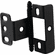 Hafele Decorative Butt Hinge, Full Wrap, Non-Mortise, Ball Finial, For inset face frame doors, Black, Item# 351.86.320, 35186320, 351-86-320