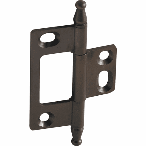 Hafele Decorative Butt Hinge, Non-Mortise, Minaret Finial, ELITE solid brass hinge, Oil-rubbed bronze, Item# 351.95.190, 35195190, 351-95-190