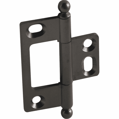 Hafele Decorative Butt Hinge, Non-Mortise, Ball Finial, ELITE Solid Brass Hinge, Oil-rubbed bronze, Item# 351.95.192, 35195192, 351-95-192