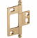 Hafele Decorative Butt Hinge, Non-Mortise, Ball Finial, ELITE Solid Brass Hinge, Polished brass, Item# 351.95.882, 35195882, 351-95-882