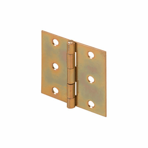 Hafele Furniture Hinge, with Fixed Pin, 5 Knuckles, 1 15/16" x1 15/16", 1.0 mm material thickness, 3 holes per wing, Item# 354.12.906, 35412906, 354-12-906