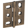 Hafele Decorative Butt Hinge, Mortise, Button Finial, ELITE Solid Brass Hinge, Antique brass, Item# 354.17.140, 35417140, 354-17-140