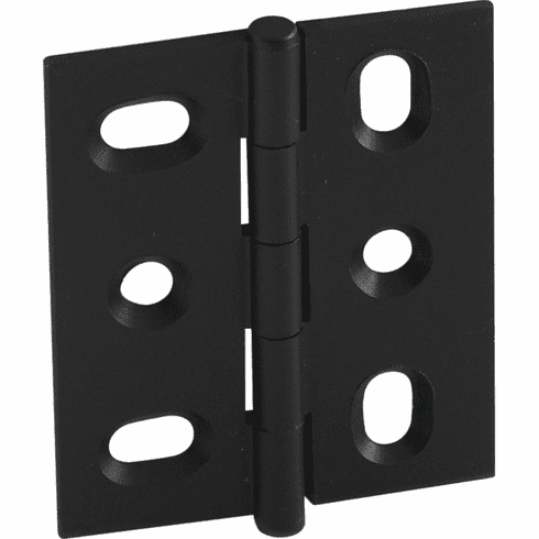 Hafele Decorative Butt Hinge, Mortise, Button Finial, ELITE Solid Brass Hinge, Black, Item# 354.17.320, 35417320, 354-17-320