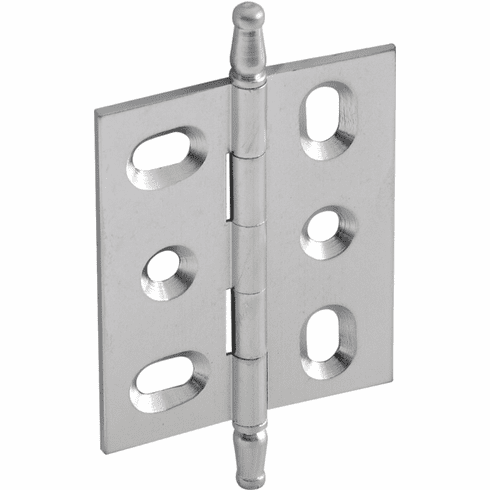 Hafele Decorative Butt Hinge, Mortise, Minaret Finial, ELITE solid brass hinge, Satin chrome, Item# 354.17.400, 35417400, 354-17-400
