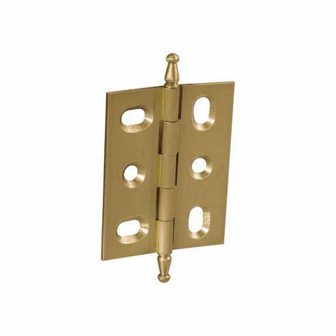 Hafele Decorative Butt Hinge, Mortise, Minaret Finial, ELITE solid brass hinge, Brushed brass, Item# 354.17.500, 35417500, 354-17-500