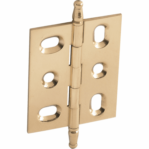 Hafele Decorative Butt Hinge, Mortise, Minaret Finial, ELITE solid brass hinge, Polished brass, Item# 354.17.800, 35417800, 354-17-800