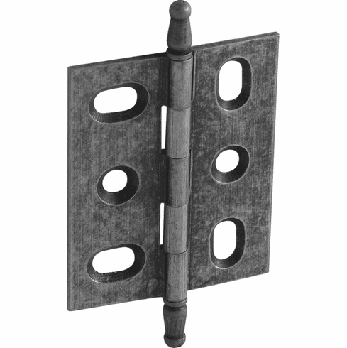 Hafele Decorative Butt Hinge, Mortise, Minaret Finial, ELITE solid brass hinge, Pewter, Item# 354.17.900, 35417900, 354-17-900