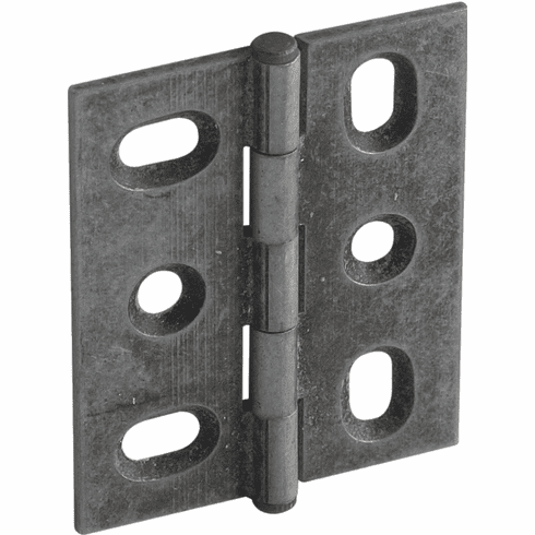 Hafele Decorative Butt Hinge, Mortise, Button Finial, ELITE Solid Brass Hinge, Pewter, Item# 354.17.920, 35417920, 354-17-920