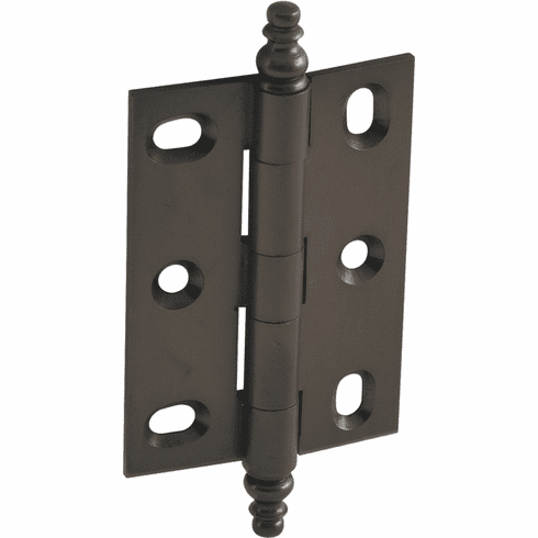 Hafele Decorative Butt Hinge, Mortise, Minaret Finial, ELITE solid brass hinge, Oil-rubbed bronze, Item# 354.36.110, 35436110, 354-36-110
