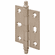 Hafele Decorative Butt Hinge, Mortise, Minaret Finial, ELITE solid brass hinge, Brushed nickel, Item# 354.36.600, 35436600, 354-36-600