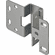 Hafele Five-Knuckle Institutional Hinge, Grade 1, Opening Angle 270, for 13/16" Door Thickness, Dull chrome plated, Item# 354.65.421, 35465421, 354-65-421