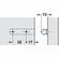 Hafele Linear Adapter Plate, Airmatic and Tipmatic, Grass TIOMOS, platinum gray RAL 7035, Item# 356.13.530, 35613530, 356-13-530