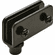 Hafele Simplex-Inset Glass Door Hinge, 110 Opening Angle, Non-Bore Hinge, Black, Item# 361.42.319, 36142319, 361-42-319