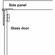 Hafele Glass Door Hinge, Sugatsune 180° Opening Angle, 6 mm Glass, Door mounting with glass drilling, Chrome plated, half overlay, Item# 361.46.205, 36146205, 361-46-205