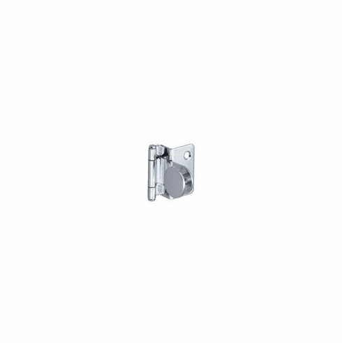 Hafele Glass Door Hinge, Sugatsune 180° Opening Angle, 6 mm Glass, Door mounting with glass drilling, Chrome plated, half overlay, Item# 361.46.205, 36146205, 361-46-205