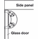 Hafele Glass Door Hinge, Opening angle 95, inset mounting, Door mounting without glass drilling, Matt nickel, Item# 361.49.603, 36149603, 361-49-603