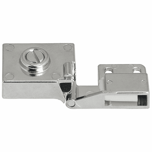 Hafele Hinge, Opening angle 170, inset mounting, Door mounting without glass drilling, Polished chrome, Item# 361.93.240, 36193240, 361-93-240