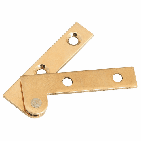 Hafele Corner Pivot Hinge, Straight, 250 Opening Angle, Opening angle 250, Length: 50 mm (1 15/16"), Item# 362.10.803, 36210803, 362-10-803