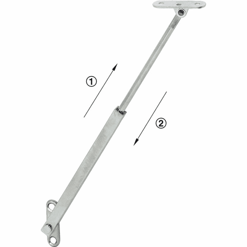 Hafele Lid Stay, Fall-Ex, With Adjustable Braking Effect, up to 300 mm lid height, Item# 372.17.253, 37217253, 372-17-253