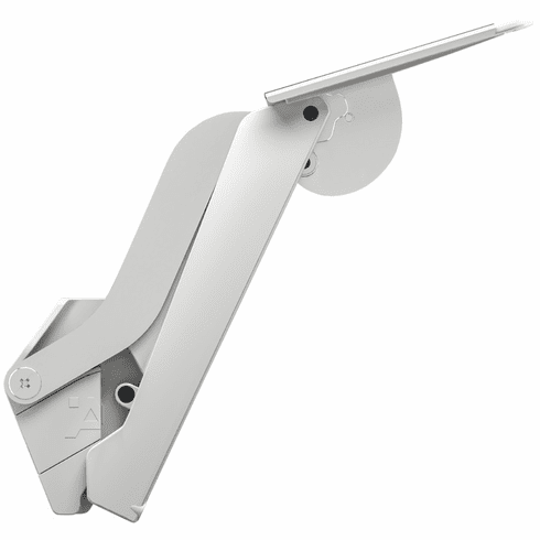 Hafele Swing-Up Fitting, Häfele Free Space 1.11, for standard applications with handle, Model C, white, Item# 372.27.701, 37227701, 372-27-701