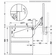 Hafele Parallel Lift-Up Front Fitting, Free Up, For one-piece flaps made of wood, glass or with aluminum frame, Door Weight: 24.2-43.1 lbs., Model P4us, end cap: black, Item# 372.33.513, 37233513, 372-33-513