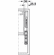 Hafele Parallel Lift-Up Front Fitting, Free Up, For one-piece flaps made of wood, glass or with aluminum frame, Cabinet height: 380-500 mm, flap weight: 2.0-3.8 kg, Item# 372.33.600, 37233600, 372-33-600