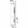 Hafele Double Door Lift-Up Fitting, Free Fold, For 2-piece frame doors, Door weight: 4.8-9.7 lbs., model E1fo, Item# 372.37.530, 37237530, 372-37-530