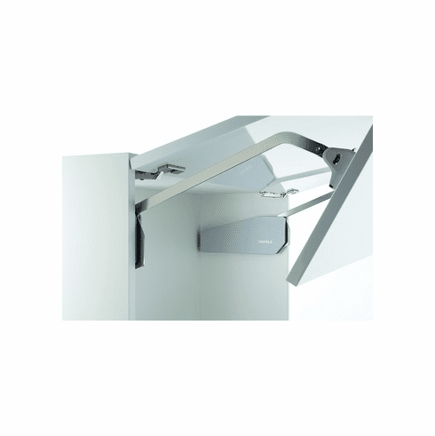 Hafele Double Door Lift-Up Fitting, Free Fold, For 2-piece frame doors, Door weight: 4.8-9.7 lbs., model E1fo, Item# 372.37.530, 37237530, 372-37-530