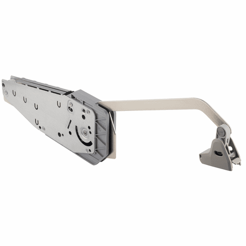 Hafele Double Door Lift-Up Fitting, Free Fold, For 2-piece frame doors, Cabinet height: 650-730 mm, flap weight: 9.5-18.7 kg, model F5fo, Item# 372.37.644, 37237644, 372-37-644