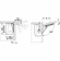 Hafele Swing Up Fitting, Free Flap 1.7, Set, For small, one-piece flaps made of wood or with aluminum frame, Model B, Item# 372.91.321, 37291321, 372-91-321