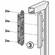 Hafele Aluminum Door Bracket, for Free Flap 1.7 / 3.15 / Strato, for (E-)Verso, (E)-Strato and Free flap/swing/up, Zinc alloy, nickel plated, Item# 372.91.599, 37291599, 372-91-599
