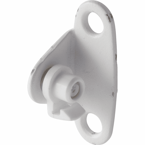 Hafele DUO/MAXI Door Bracket, for Doors Made of Wood or with Aluminum Frame, For frames 45 mm (1 3/4") or wider, White, for euro screws, Item# 373.66.386, 37366386, 373-66-386