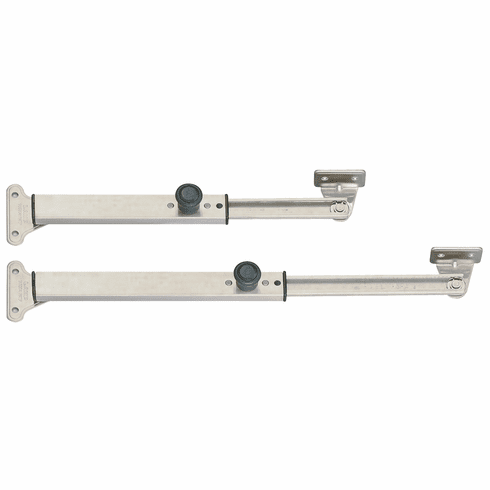 Hafele Lid Stay, with Lock, 304 Stainless Steel, 10 5/8" length, Item# 373.89.011, 37389011, 373-89-011