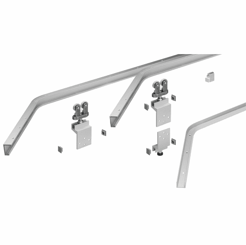 Hafele Sliding Door Hardware, Hawa Aperto 40/F, Infront, For up to 7 stackable door panels, for 1 parking area, Item# 400.70.900, 40070900, 400-70-900