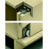 Hafele Sliding Door Hardware, Slido F-Line15 55A, set, For Bottom Running Wood doors, for Door Weights up to 121 lbs., for 2 doors, without height adjustment, Item# 402.23.000, 40223000, 402-23-000