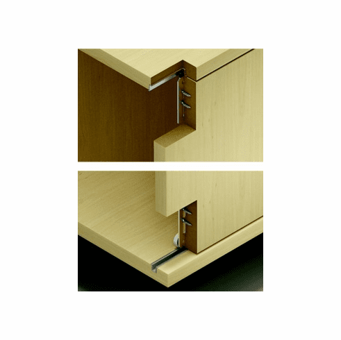 Hafele Sliding Door Hardware, Hfele Slido F-Line19 20A, For Bottom Running, Wood Sliding Door, for Door Weights up to 44 lbs, Overlay Mounting, for One Door, Cranked running gear, Vorfront (overlay), Item# 402.27.001, 40227001, 402-27-001