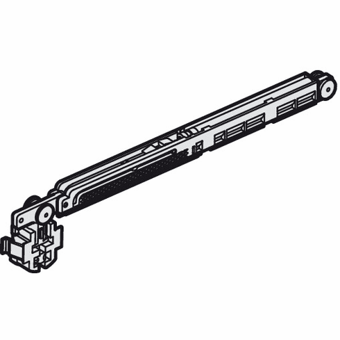 Hafele Running Gear, Slido Classic 12 IF C, For Slido F-Line21, Clips into housing, gray, Item# 402.30.121, 40230121, 402-30-121