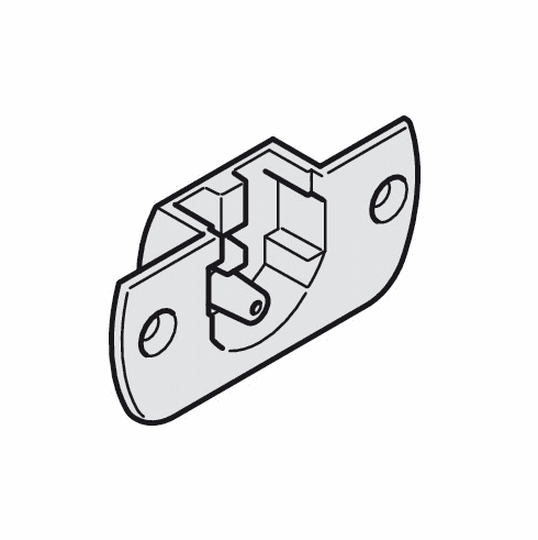 Hafele Housing, For Slido F-Line21 40C, Zinc, die-cast, Item# 402.30.421, 40230421, 402-30-421